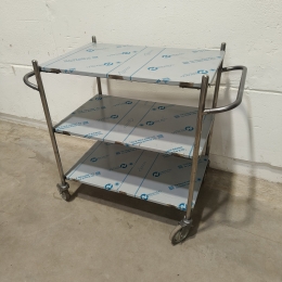 Chariot de service en inox 